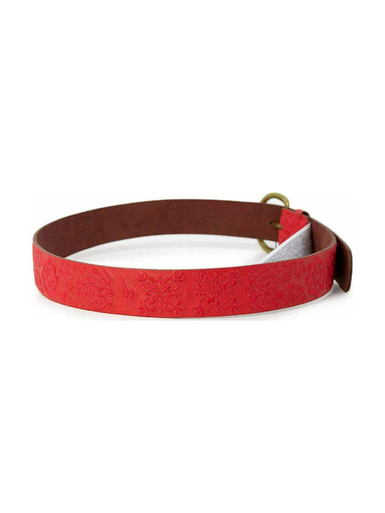 Desigual Leather Women's Belt Red