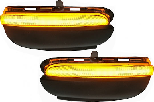 Osram Φλας Led για Volkswagen Golf 6 VI 08-12 / Touran 10-15 Καθρέπτη Dynamic Black 2τμχ
