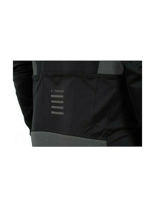 CUBE ATX Full Zip L/S Men's Long Sleeve Mountain Bike Jersey Black