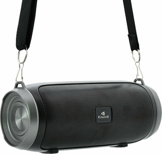 Kisonli KS-2000 Bluetooth Speaker 5W with Radio and Battery Life up to 6 hours Black