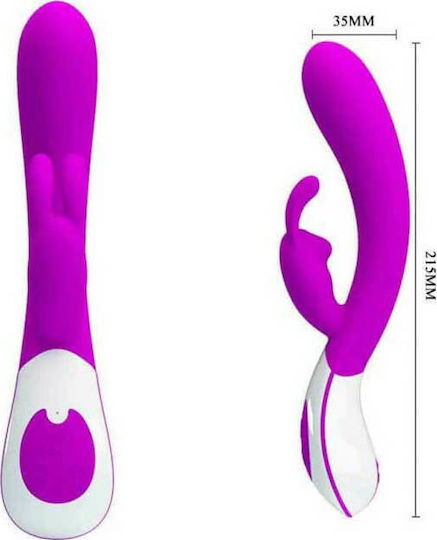 Pretty Love Harlan Rabbit Vibe Δονητής Rabbit 21.5cm Purple