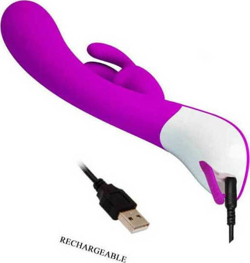 Pretty Love Harlan Rabbit Vibe Δονητής Rabbit 21.5cm Purple