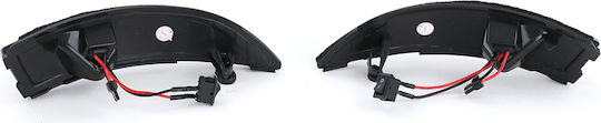 Carner Tinted Flash LED Ford Fiesta 6 Mirror Dynamic Black Smoke 09-17 Pieces 2
