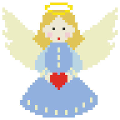 Diamond Dotz Pillow Diamond Painting Kit Mini Christmas Angel Diamond Painting