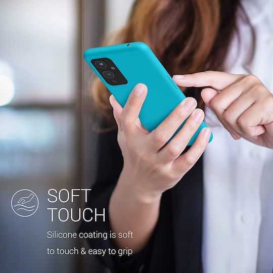 KWmobile Soft Flexible Back Cover Silicon Albastru de gheață (OnePlus 9)