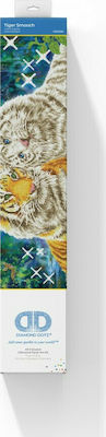 Diamond Dotz Tiger Smooch Canvas Diamond Painting Kit DD13.026