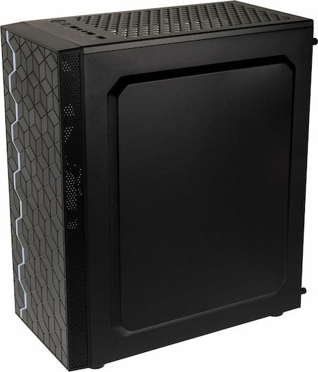 Kolink Inspire K8 Gaming Midi Tower Computer Case with Window Panel and RGB Lighting Black