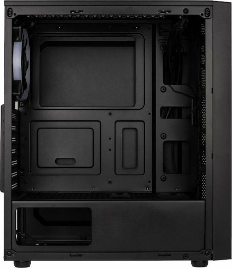 Kolink Inspire K8 Gaming Midi Tower Κουτί Υπολογιστή με Πλαϊνό Παράθυρο και RGB Φωτισμό Μαύρο