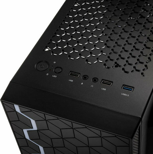 Kolink Inspire K8 Gaming Midi Tower Κουτί Υπολογιστή με Πλαϊνό Παράθυρο και RGB Φωτισμό Μαύρο