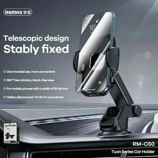 Remax RM-C50 Car Mobile Mount with Adjustable Hooks Black
