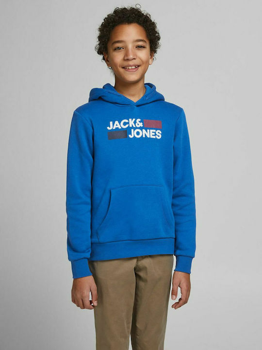 Kids Sweatshirt with Hood Light Blue Sweatshirt