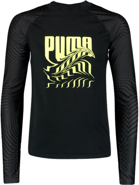 PUMA Psygeo Αντηλιακή Μπλούζα Μαύρη