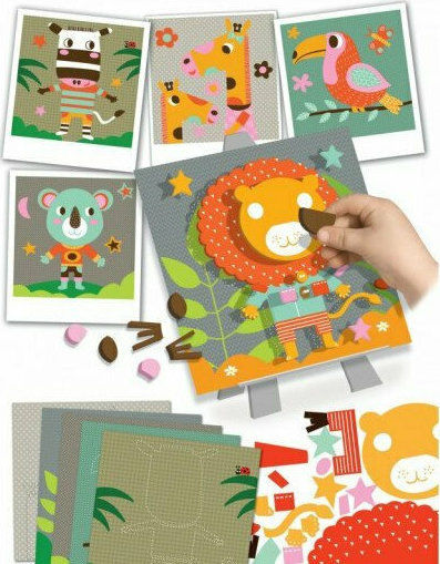 Crealign Children's Craft Velvet Creations - Jungle Animals for Children 3+ years Years