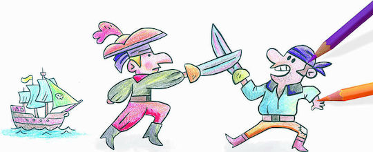 Crealign Painting Make My Own Story - Little Pirates for Children 4+ years old Years