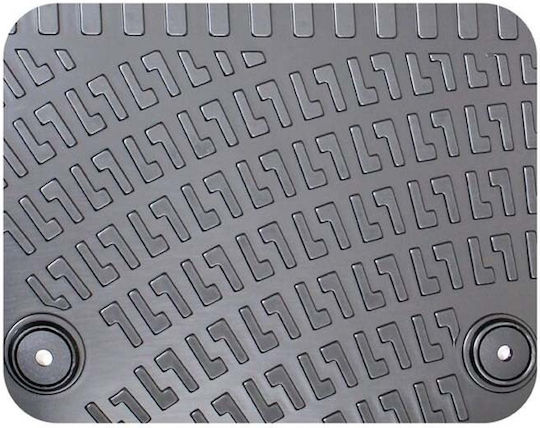 Rizline Set of Front and Rear Mats 4pcs Tray Type for Ford Puma 2019 Black