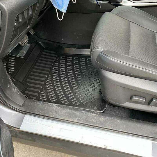 Rizline Set of Front and Rear Mats 4pcs Tray Type for Renault Koleos 2016 Black