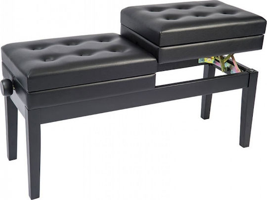 Kinsman KPB-20 Σκαμπό Πιάνου Ρυθμιζόμενο Black Μ110xΠ35cm
