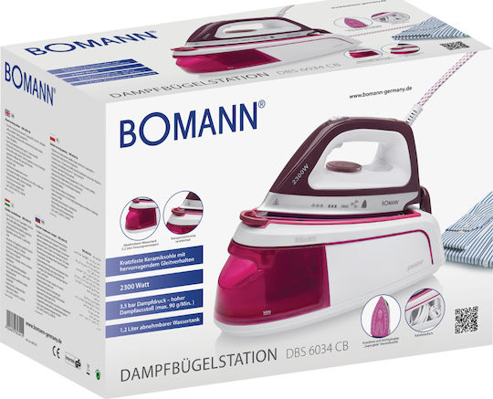 Bomann DBS 6034 CB Σύστημα Σιδερώματος Πίεσης 3.5bar με Δοχείο 1.2lt