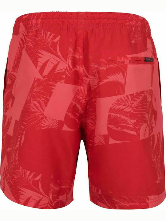 O'neill Cali Men's Swimwear Printed Shorts Red