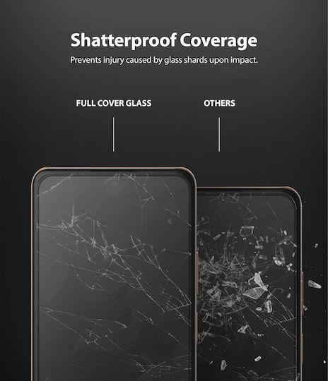 Ringke Invisible Defender Vollflächig gehärtetes Glas (Redmi Note 10 Pro) G4AS042