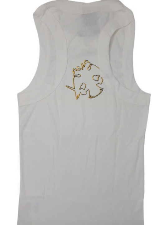 Men's Sleeveless Undershirt White