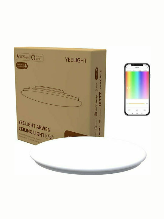 Yeelight Arwen Ceiling Light 450C Rund Draußen LED Panel 50W mit Kaltweiß Licht