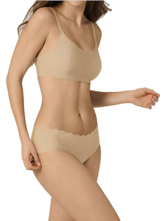 Zero Feel Wavy Women's Bra without Padding Beige