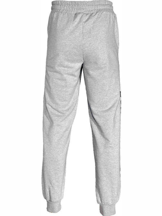 Lonsdale Wood Norton Men's Sweatpants with Rubber Light Grey