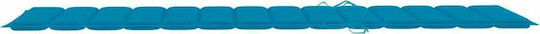vidaXL Blue Sunbed Cushion with Backrest 200x70cm
