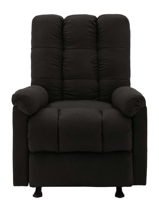 Πολυθρόνα Relax Massage με Υποπόδιο Μαύρο 71.5x96.5x100.5cm
