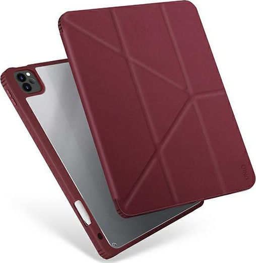 Uniq Moven Flip Cover Piele artificială / Plastic Burgundia (iPad 2019/2020/2021 10.2'' - iPad 2019/2020/2021 10.2'') ACCUNIQ3676462