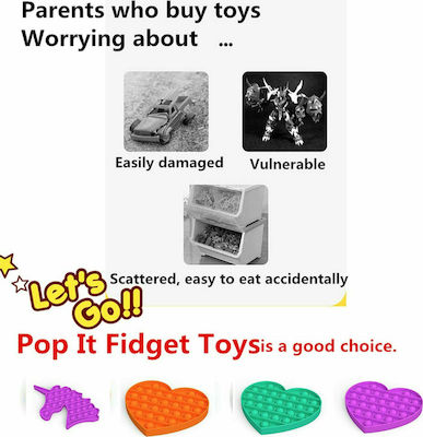 Push pop it Bubble Fidget Παγωτό Ξυλάκι Rainbow