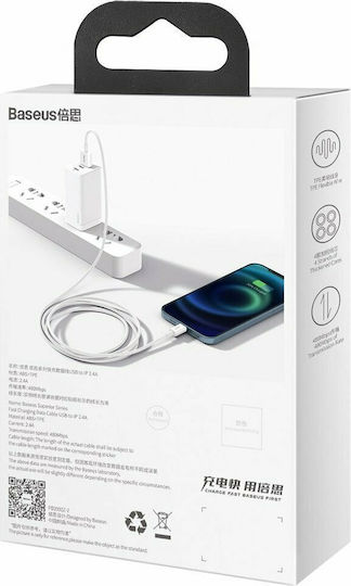 Baseus Superior Series USB-A to Lightning Cable White 2m (CALYS-C02)