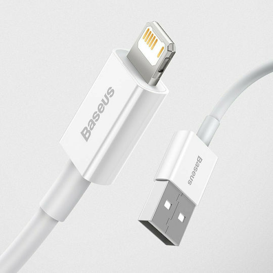 Baseus Superior Series USB to Lightning Cable Λευκό 1m (CALYS-A02)