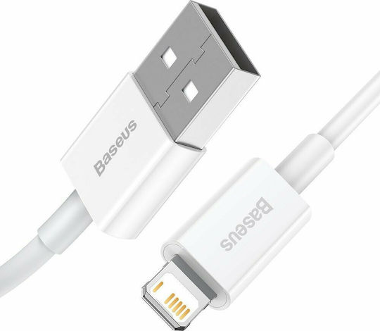 Baseus Superior Series USB to Lightning Cable Λευκό 1m (CALYS-A02)