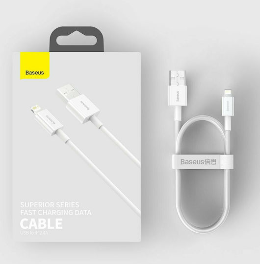Baseus Superior Series USB-A to Lightning Cable White 0.25m (CALYS-02)