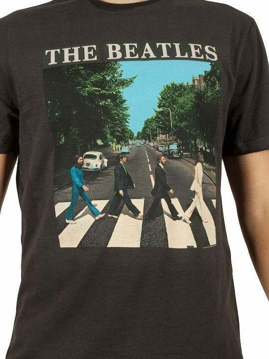 Amplified Abbey Road T-shirt Γκρι Βαμβακερό Ανθρακί Amplified Abbey Road T-shirt Γκρι Βαμβακερό Ανθρακί