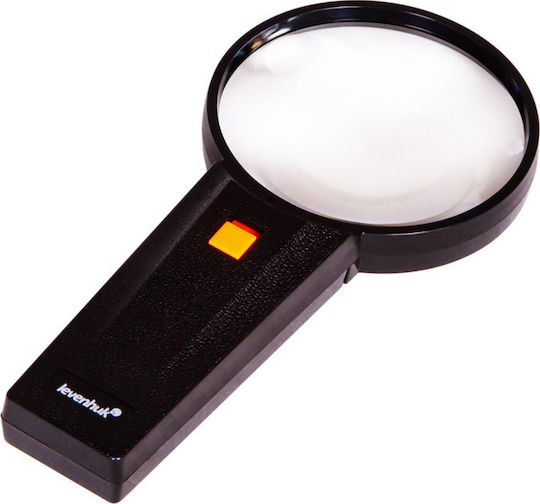 Levenhuk Μεγεθυντικός Φακός Χειρός με Φως ZH39 Zeno Handy 90-21mm Μαύρος