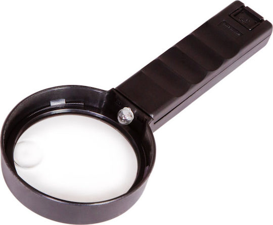 Levenhuk Μεγεθυντικός Φακός Χειρός με Φως ZH37 Zeno Handy 90-21mm Μαύρος