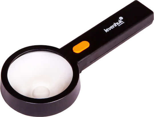 Levenhuk Μεγεθυντικός Φακός Χειρός με Φως ZH37 Zeno Handy 90-21mm Μαύρος