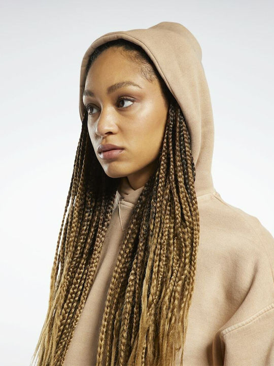 Classics Natural Dye Women's Sweatshirt Hooded Clear Brown