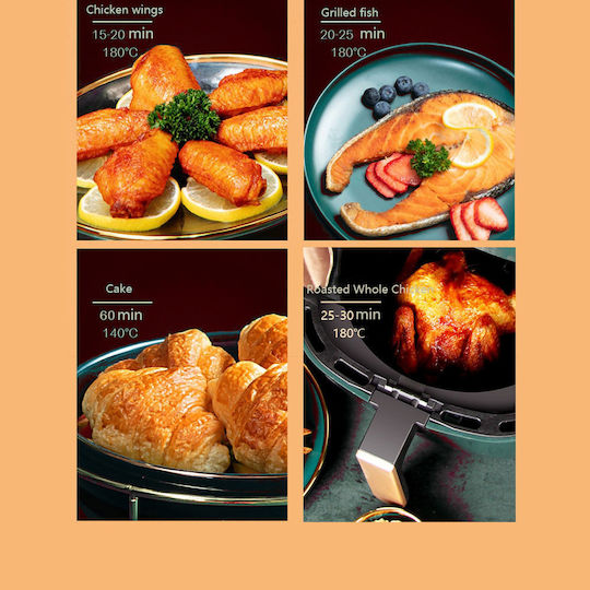Telco Air Fryer 5.5lt Μαύρο DH-208A