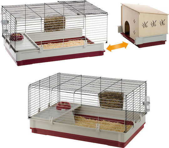 Ferplast 57072570 Wooden Cage for Rabbits 142x60x50cm