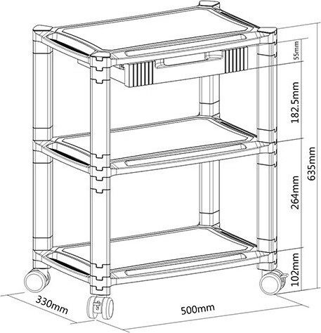 Stand with Casters for