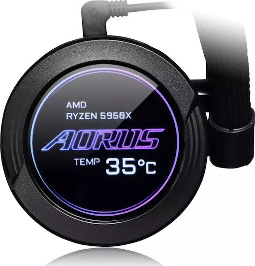 Gigabyte Aorus Waterforce X 280 Υδρόψυξη AIO CPU με 2 Ανεμιστήρες 140mm και ARGB Φωτισμό