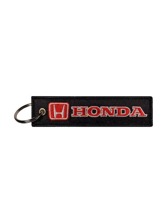 Schlüsselanhänger Honda Stoff Schwarz