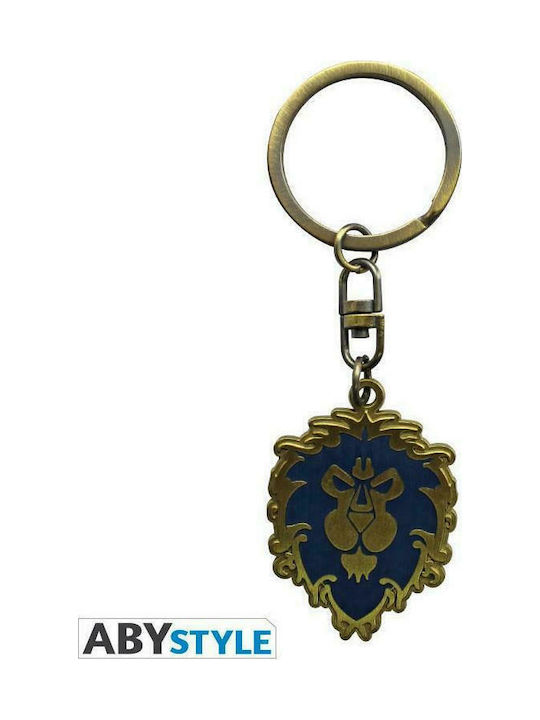 Abysse Keychain World Of Warcraft Alliance Metallic Blue