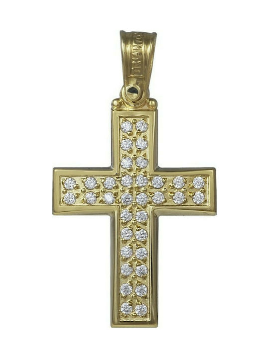 Triantos Femeiesc Aur Cruce 14K