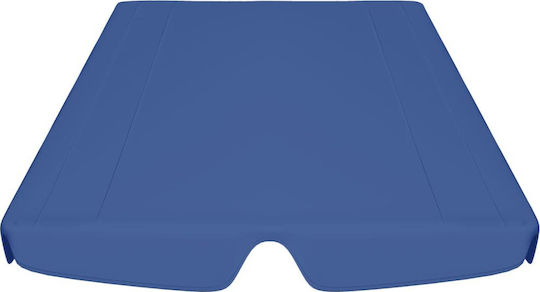 vidaXL Copertină pentru leagăn Albastru cu acoperire PVC 1.86x2.48m