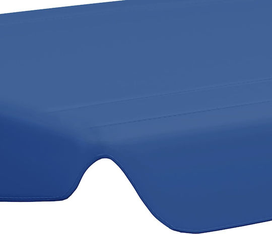vidaXL Copertină pentru leagăn Albastru cu acoperire PVC 1.86x2.48m